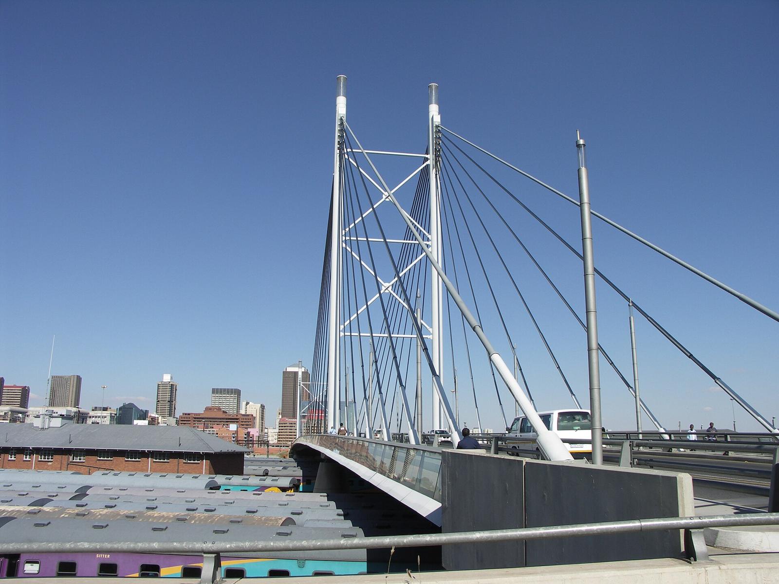 The Nelson Mandela Bridge in Johannesburg